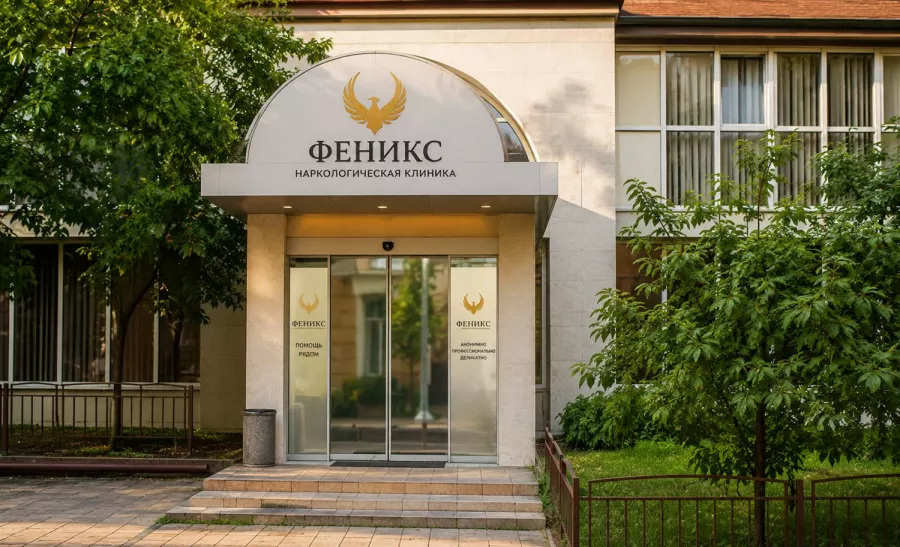 Вход в наркологическую клинику «Феникс» во Владикавказе